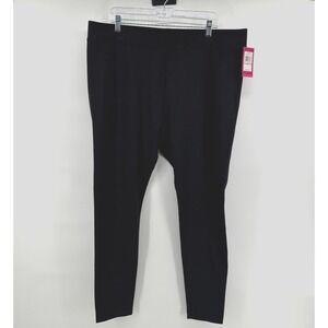 Vince Camuto Womens 2X Black Ponte Pants Stretch Skinny Work Office 40x28